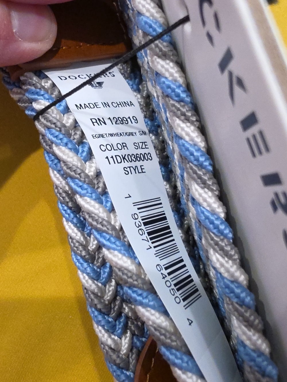 NWT▪︎ Dockers Mens Stretch Braided Belt Lot of 2 Gray/Blue & Navy S/M Fits 30-36